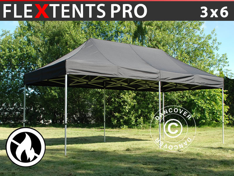Flext. Pro 3x6m Black Top & Frame B1 GL