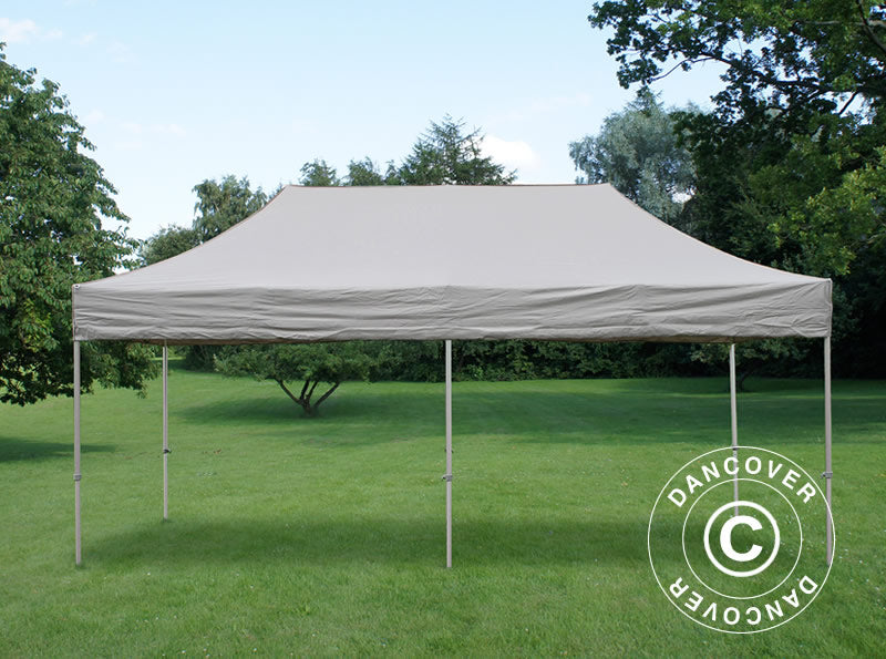 Gazebo pieghevole FleXtents PRO 3x6m Latte, inclusi 6 fianchi
