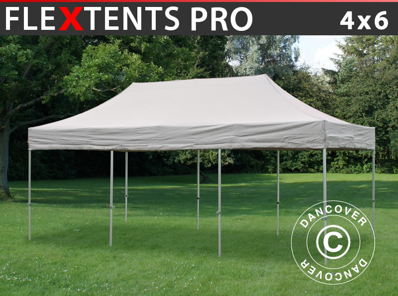 Tente pliante FleXtents PRO 4x6m Latte