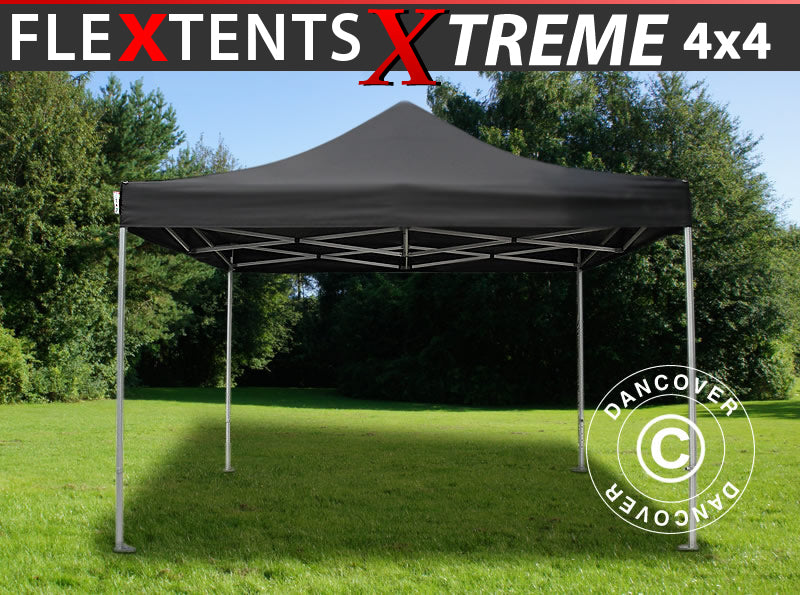 Gazebo pieghevole FleXtents Xtreme 60 4x4m Nero