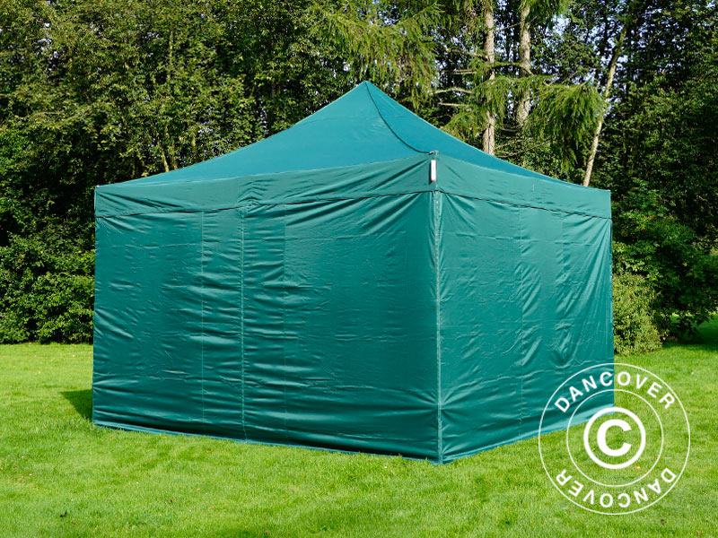 Gazebo pieghevole FleXtents Xtreme 60 4x4m Verde, incl 4 fianchi