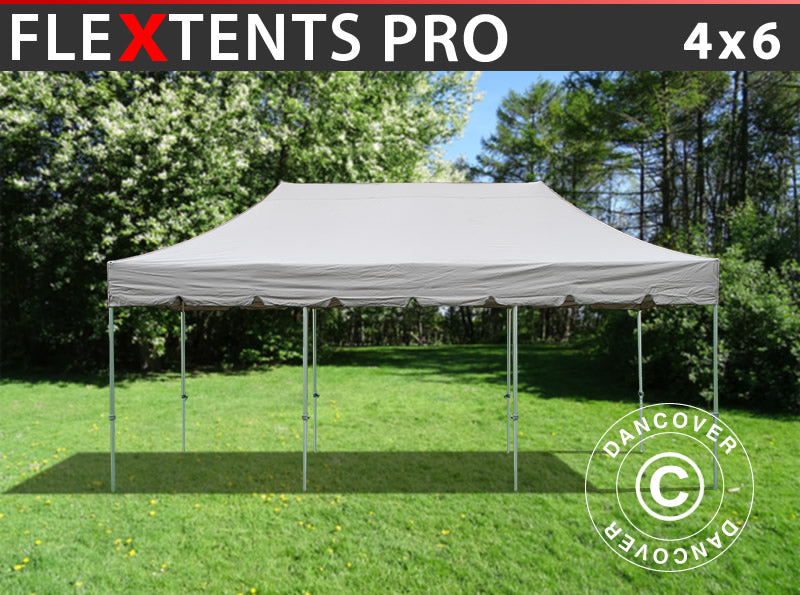 Faltzelt FleXtents PRO "Peaked" 4x6m Latte