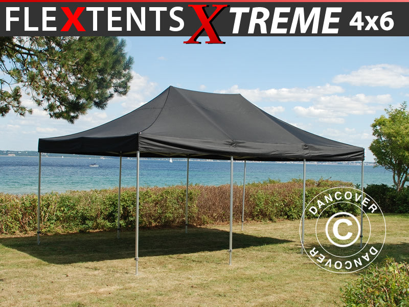 Flext. Xtreme 4x6m Black Top & Frame GL