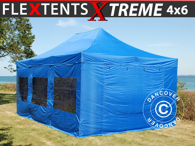 Flext. Xtreme 4x6m Pano Blue Top & Sidewalls GL