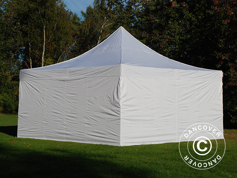 Tente pliante FleXtents Xtreme 50 5x5m Blanc, avec 4 cotés