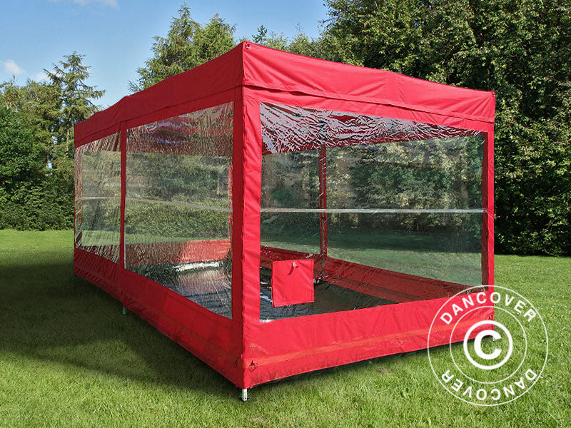 Garage pliant FleX Carcover, 2,5x5m, Rouge