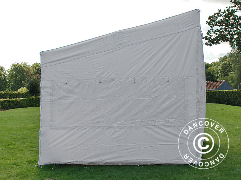 Tente pliante FleXtents PRO Trapezo 2x3m Blanc, avec 4 cotés