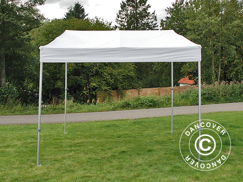 Tente pliante FleXtents PRO Trapezo 2x3m Blanc, avec 4 cotés