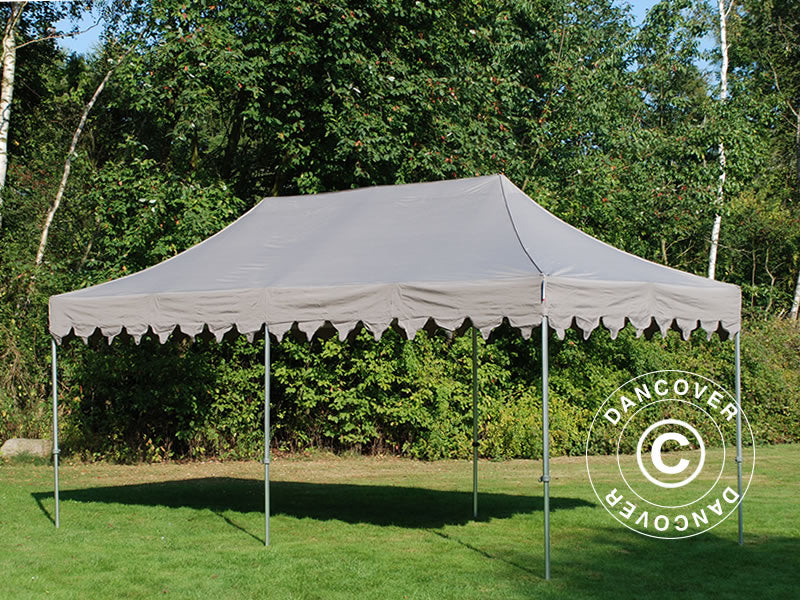 Faltzelt FleXtents PRO "Morocco" 3x6m Latte, mit 6 Seitenwänden