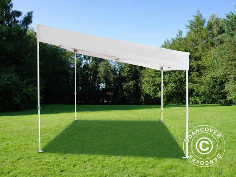 Tente pliante FleXtents PRO Trapezo 3x3m Blanc, avec 4 cotés