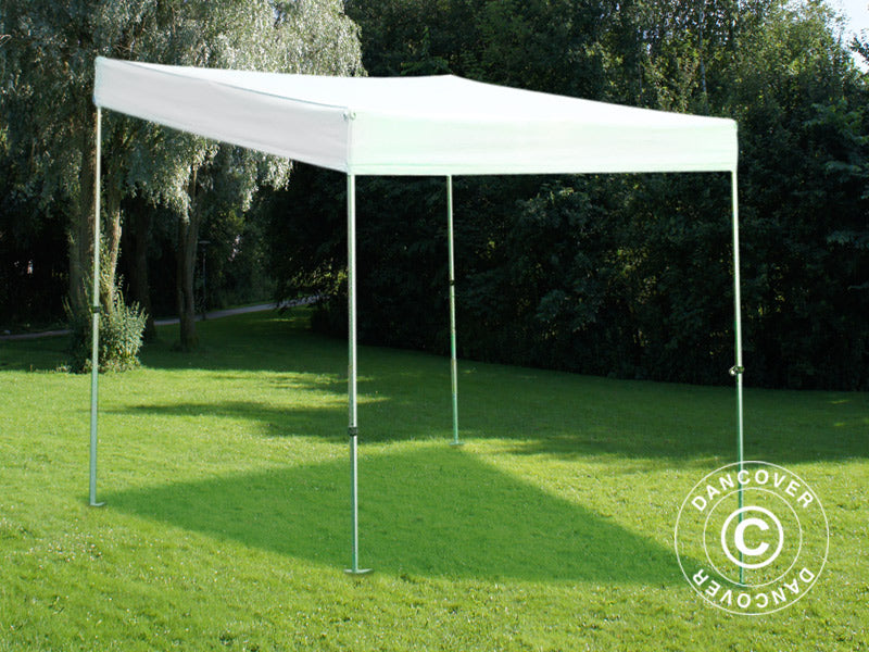 Tente pliante FleXtents PRO Trapezo 3x3m Blanc, avec 4 cotés