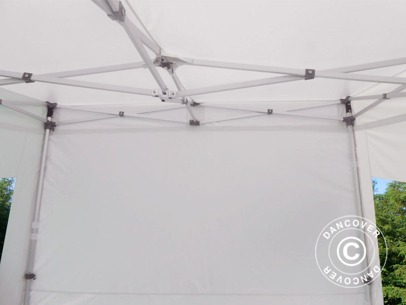 Tente pliante FleXtents PRO Trapezo 3x3m Blanc, avec 4 cotés