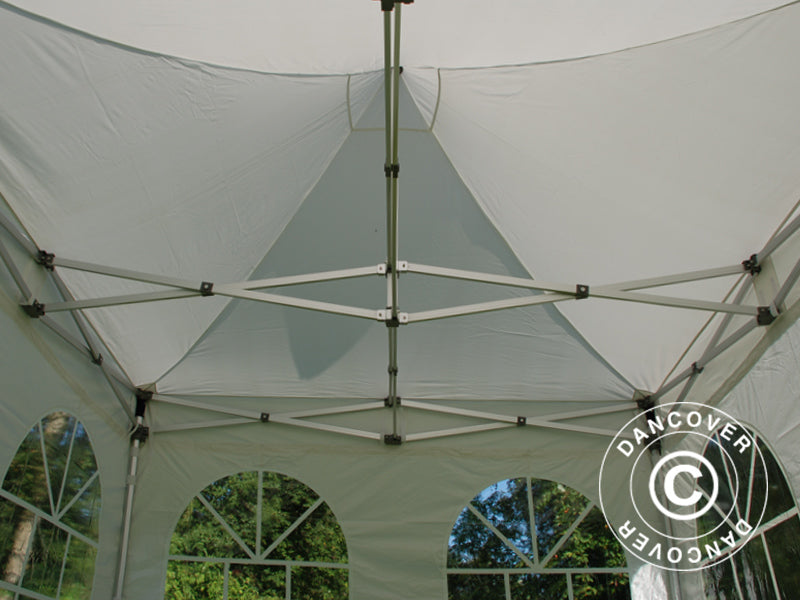 Tente pliante FleXtents Xtreme 50 Vintage Style 3x3m Blanc, avec 4 cotés