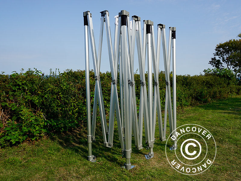 Tente pliante FleXtents PRO Trapezo 3x6m Gris, avec 4 cotés