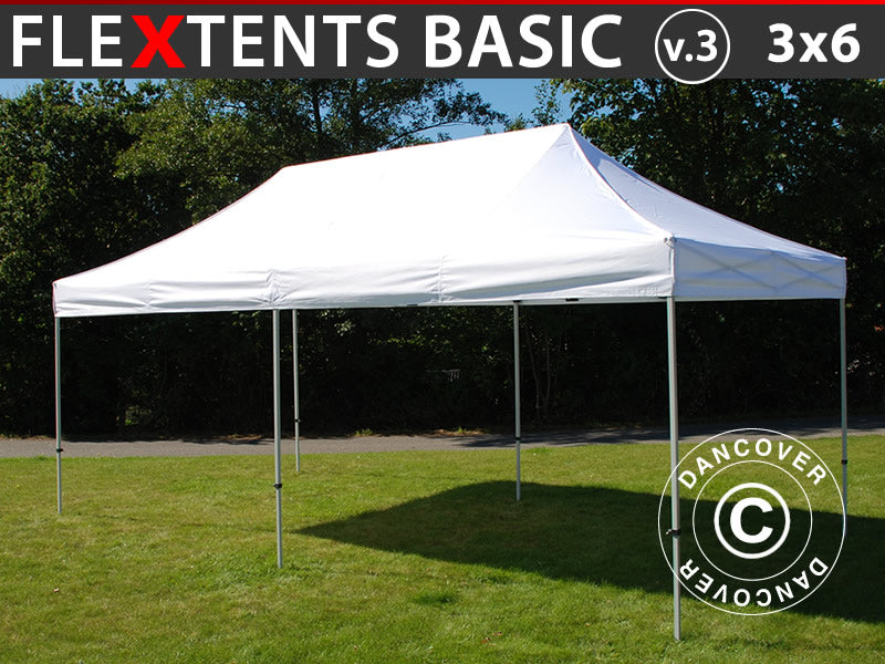 Flext. Basic v.3 3x6m White Top & Frame YU
