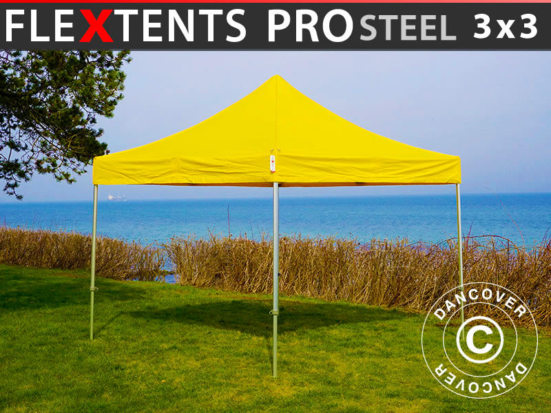 Flext. Pro Steel 3x3m Yellow Top+Frame YU+GL