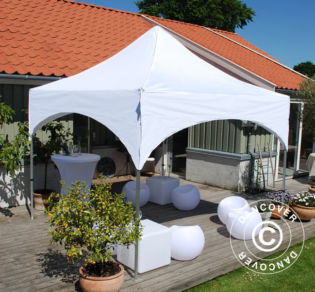 Tente pliante FleXtents PRO Steel "Arched" 3x3m Blanc