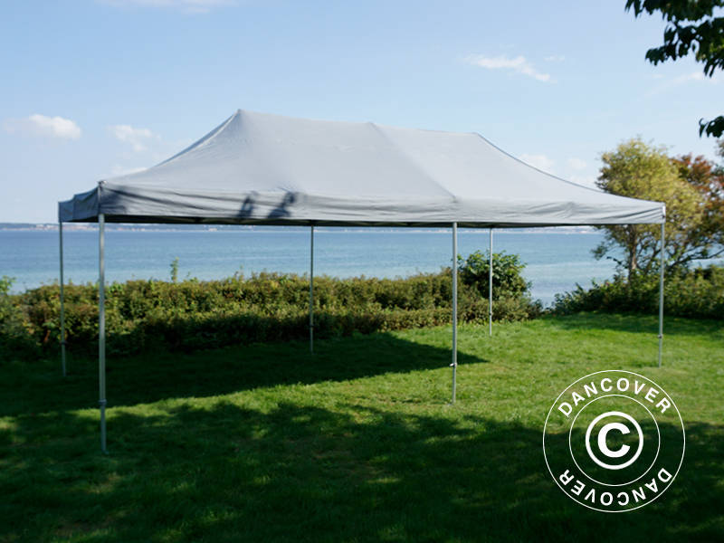 Gazebo pieghevole FleXtents PRO Steel 4x8m Grigio