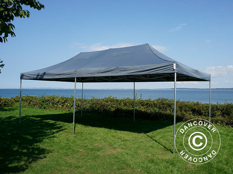 Faltzelt FleXtents PRO Steel 4x8m Grau