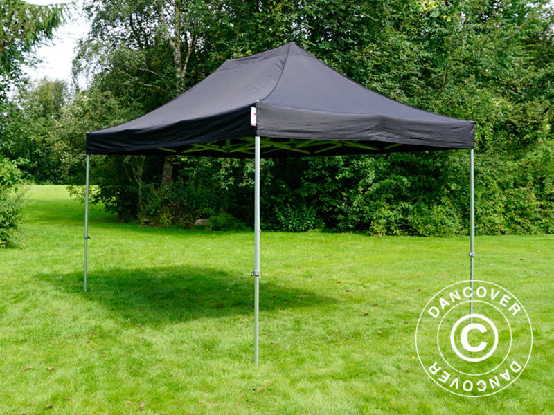 Faltzelt FleXtents PRO Steel 3x4,5m, Schwarz