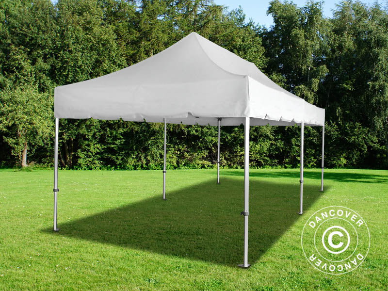 Gazebo pieghevole FleXtents PRO Steel "Peaked" 3x6m Bianco