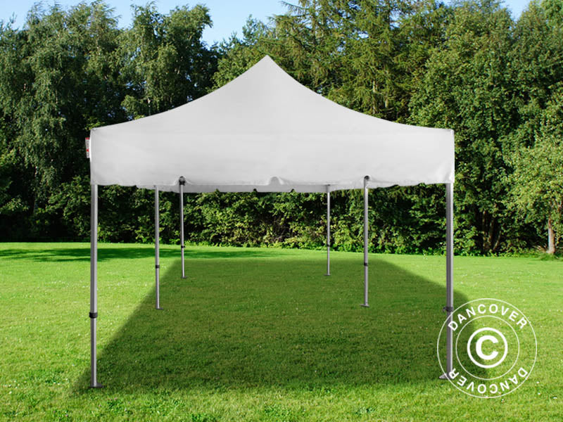 Gazebo pieghevole FleXtents PRO Steel "Peaked" 3x6m Bianco