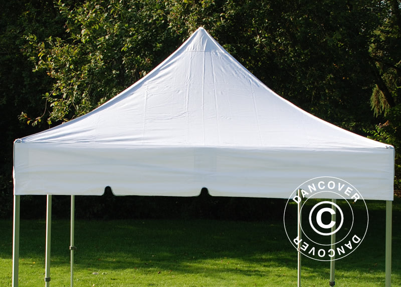 Gazebo pieghevole FleXtents PRO Steel "Peaked" 3x6m Bianco