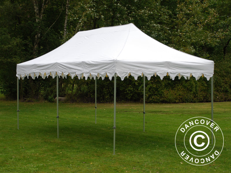 Gazebo pieghevole FleXtents PRO Steel "Raj" 3x6m Bianco/Oro