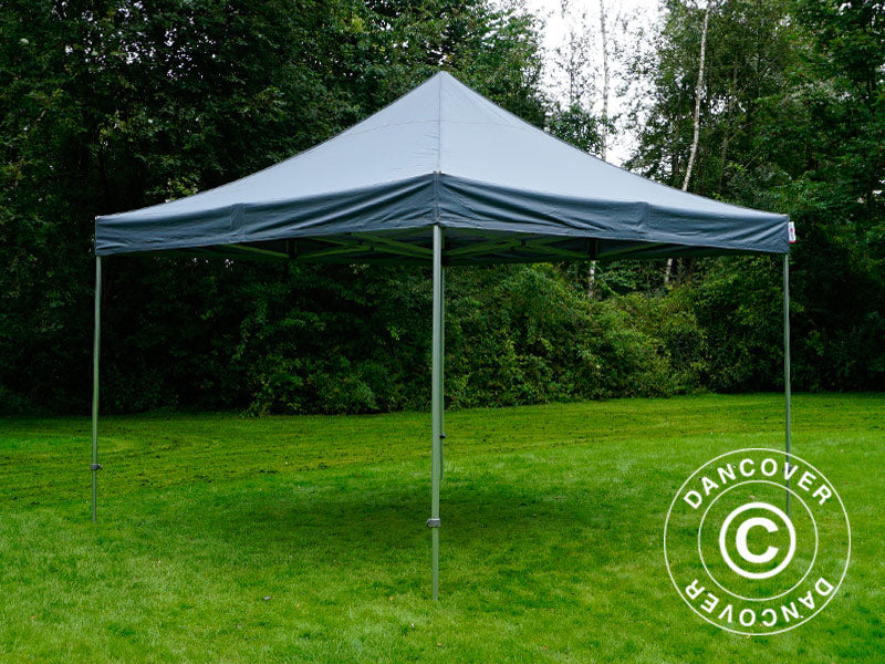 Tente pliante FleXtents PRO Steel 4x4m Gris