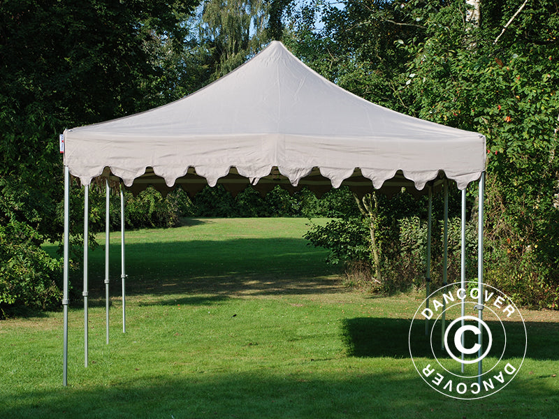 Tente Pliante FleXtents PRO Steel "Morocco" 4x6m Latte, avec 8 cotés
