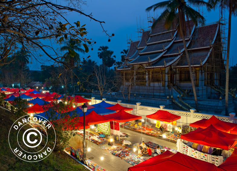 Gazebo pieghevole FleXtents PRO Steel 3x3m Rosso