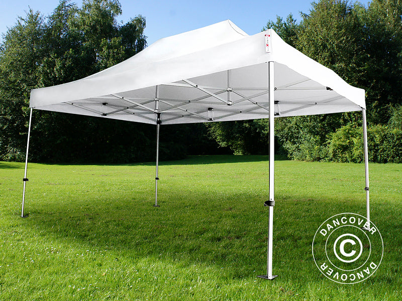 Tente pliante FleXtents Steel 3x4,5m, Blanc