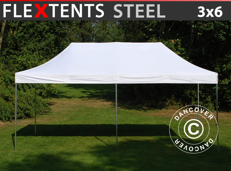 Flext. Steel 3x6m White Top+Frame YU