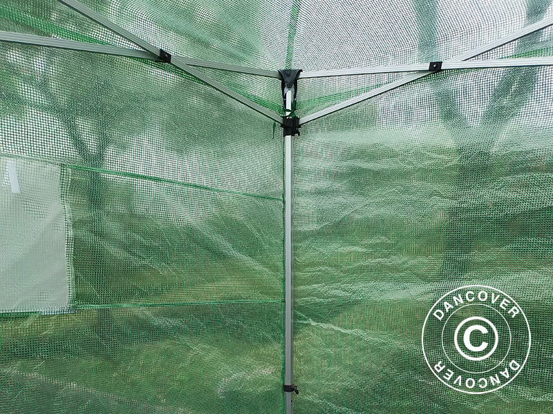 Serra FleX 3x3m, PE, Trasparente/Verde