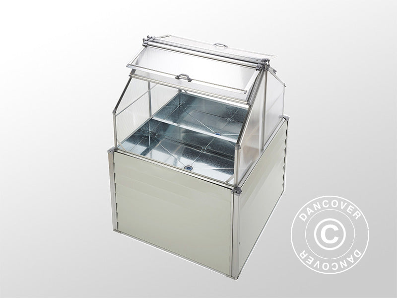 Mini serra 1,2x1,2x1,69m, 1,44m², Bianco