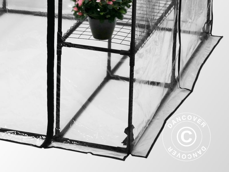 Foliengewächshaus XL, 1,43x1,43x1,95m, Durchsichtig