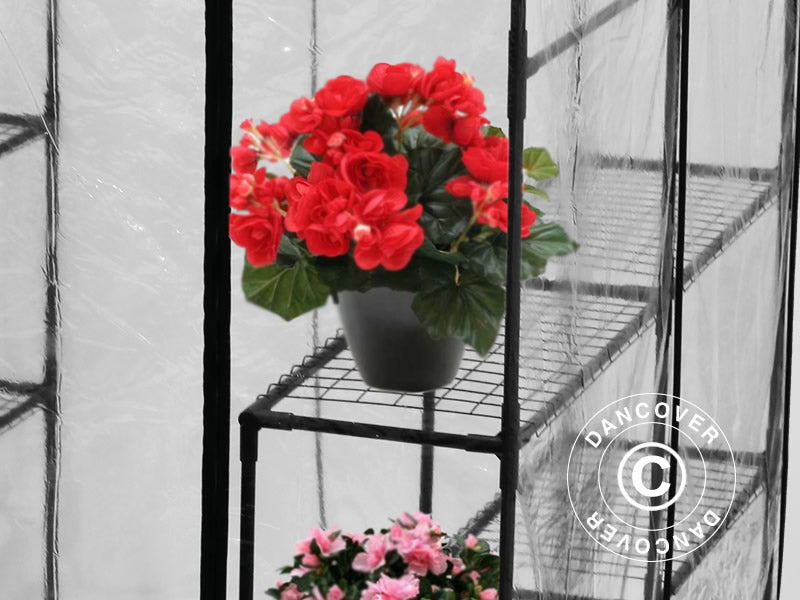 Foliengewächshaus XL, 1,43x1,43x1,95m, Durchsichtig