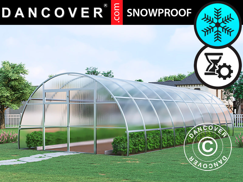 Serre polycarbonate, Strong NOVA 40m², 4x10m, Argent