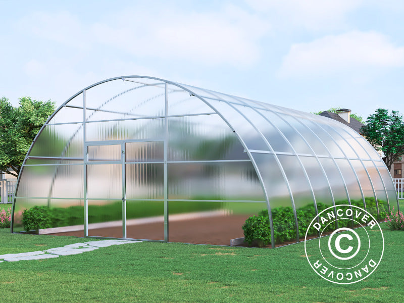 Serre polycarbonate, Strong NOVA 48m², 6x8m, Argent