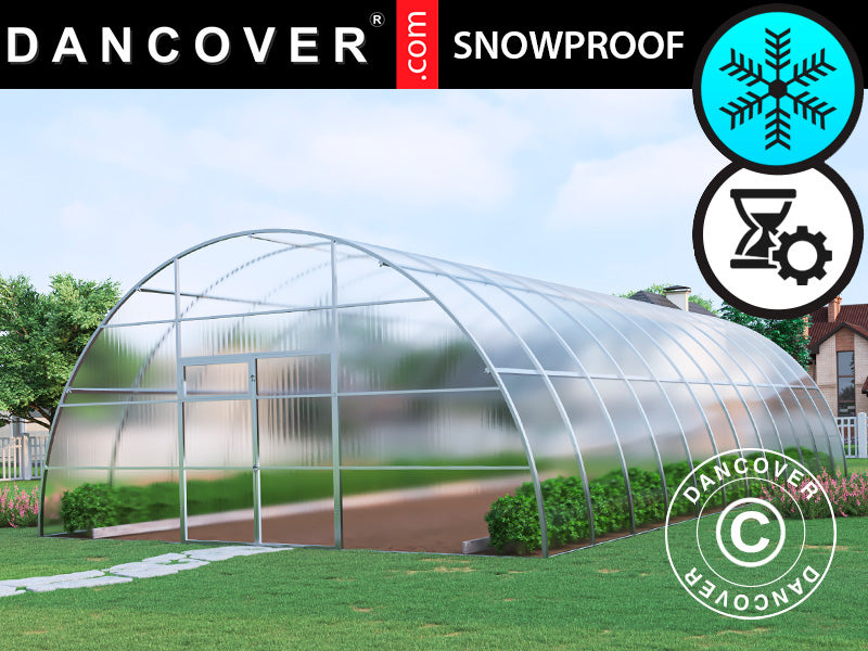 Serre polycarbonate, Strong NOVA 72m², 6x12m, Argent
