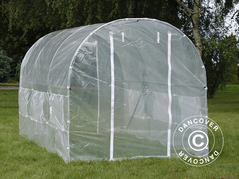 2x4,5x2m Greenhouse Tunnel Transp. Foil 180mic