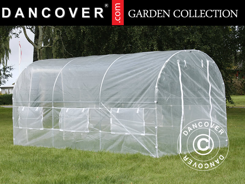 Serre Tunnel 2x4,5x2m, 9m², Transparent