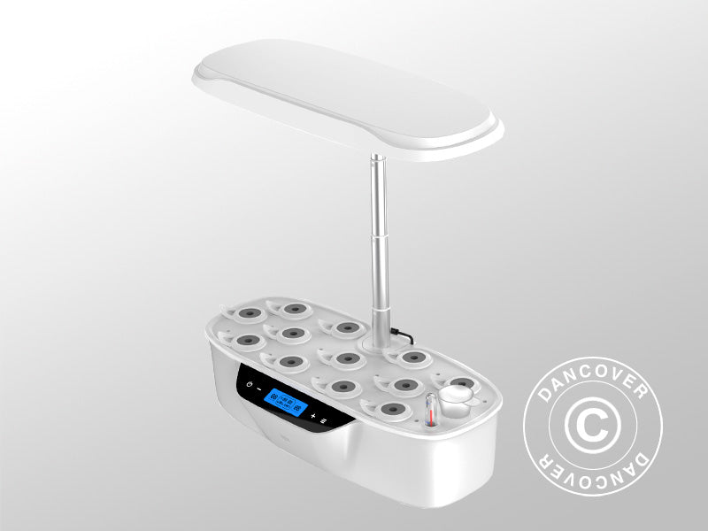 Torre di coltivazione idroponica con luce di crescita a LED, 0,204x0,40x0,195m, Bianco