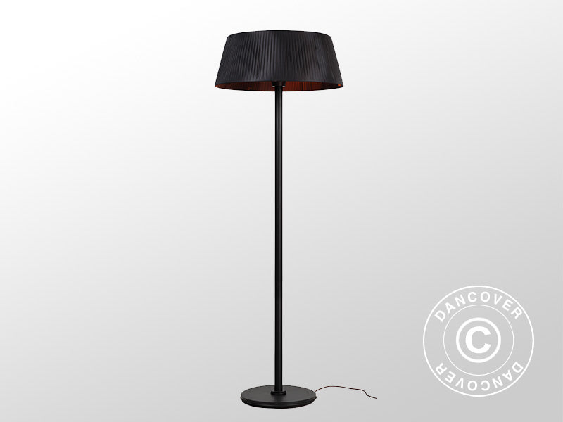 Halogenheizstrahler  IKEMA, freistehend, 2000W, Schwarz