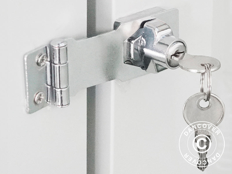 Casetta da giardino, 3,02x1,72x2,29m, 5,19m², Antracite/Bianco