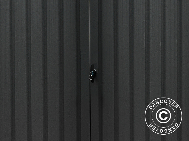 Geräteschuppen mit Dachfenster, 2,04x2,45x2,26m, 5,0m², Anthrazit