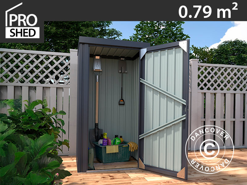 Geräteschuppen, Stahlschrank 0,98x0,81x1,8m, 0,79m², ProShed®, Anthrazit