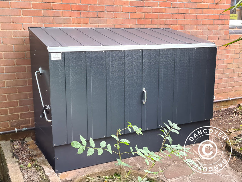 Rangement pour vélo, Bicycle Storage Box, Trimetals, 1,96x0,89x1,33m, 1,74m², Anthracite