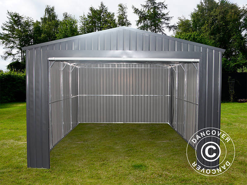 Metallgarage 3,38x5,76x2,43m, 19,47m², ProShed®, Anthrazit