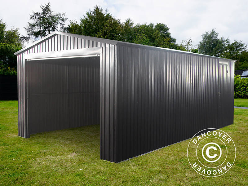 Metallo garage 3,38x5,76x2,43m, 19,47m², ProShed®, Antracite
